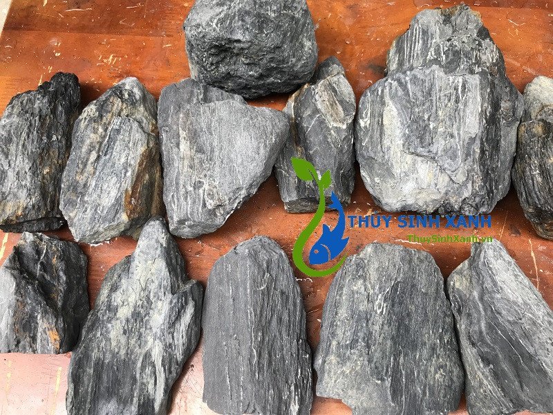 Đá Trầm Tích Thủy Sinh đen với nhiều kích cỡ