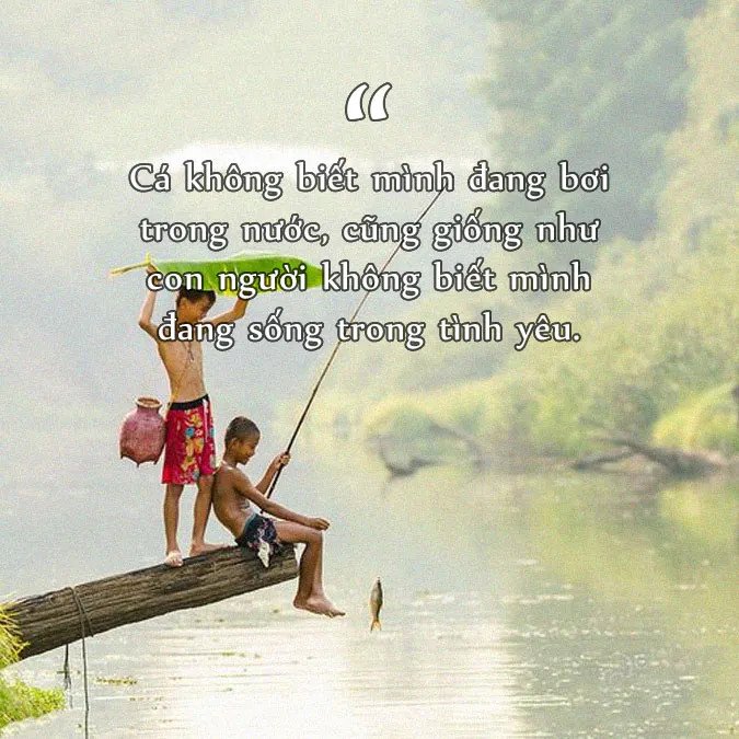 Hình ảnh một người đang cầm cần câu chờ đợi cá cắn mồi