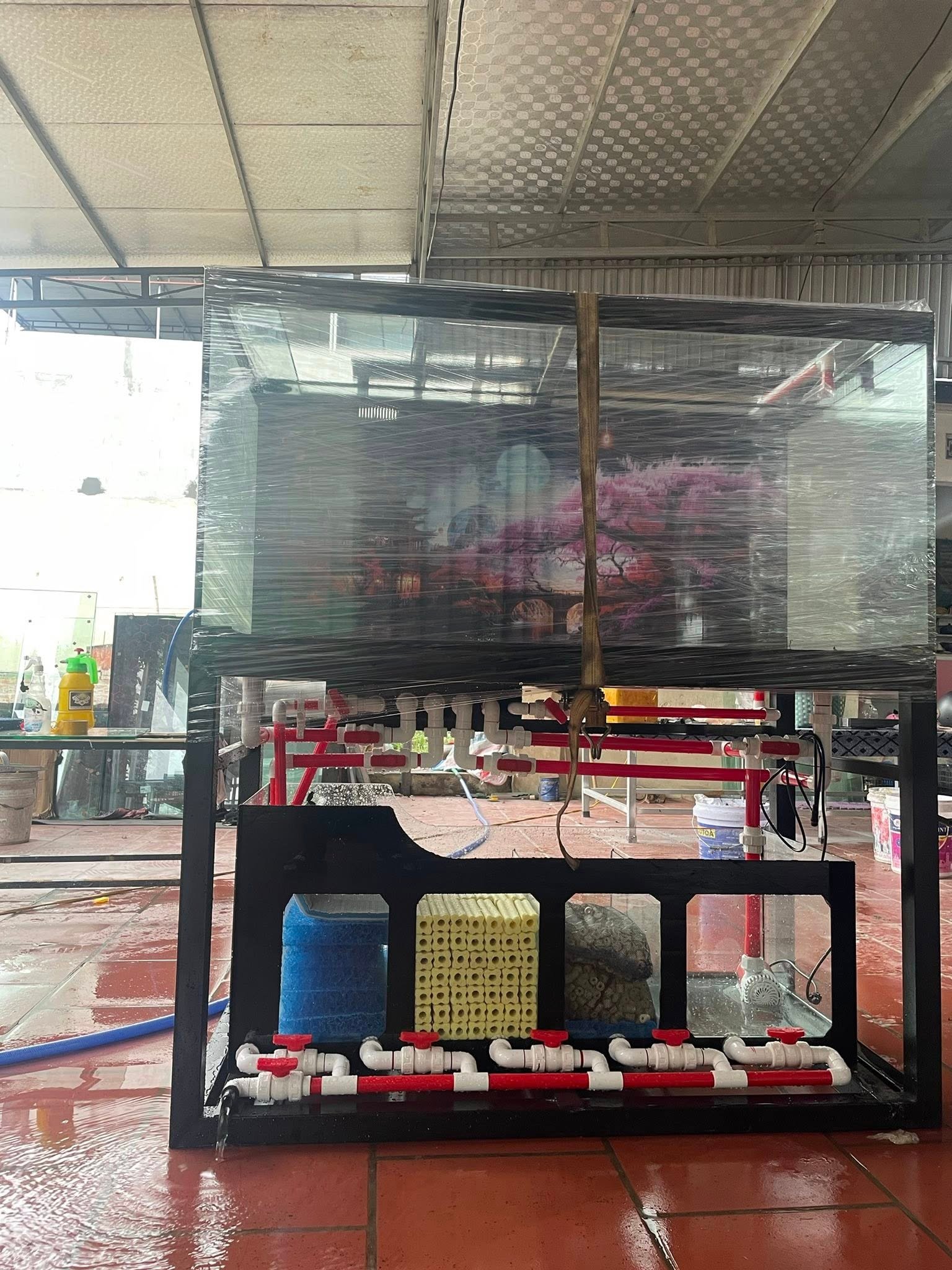 Hướng dẫn sơ đồ lọc tràn dưới bể cá chi tiết nhất