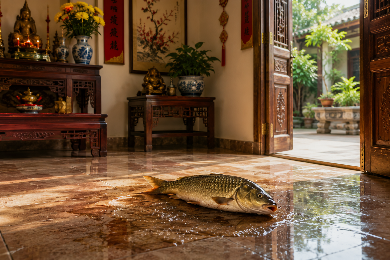 Nhiều người bất ngờ khi gặp hiện tượng Cá Nhảy Vào Nhà