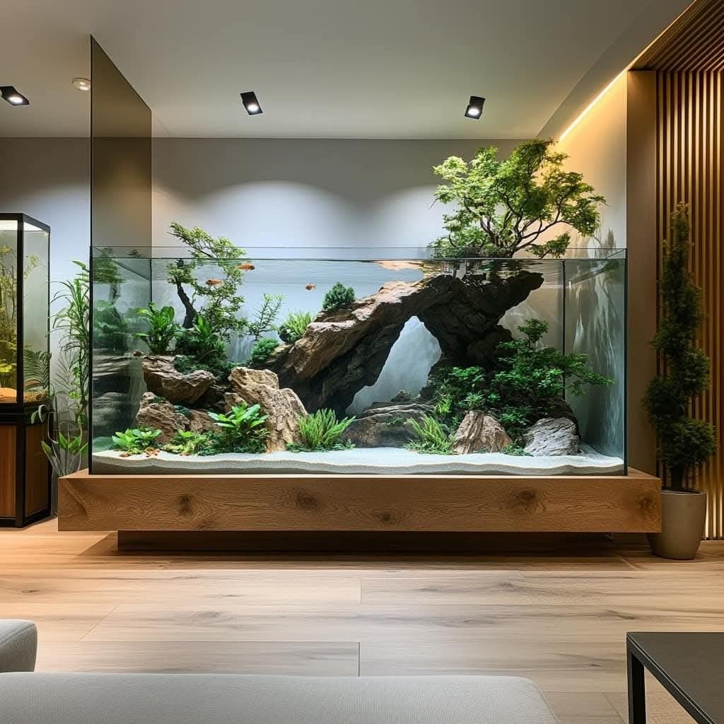 Những mẫu bể cá nhập khẩu đẹp dành cho không gian hiện đại