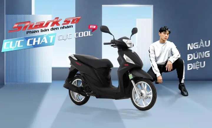 Bên Cạnh Thiết Kế Ấn Tượng, Shark 50 Còn Có Động Cơ Mạnh Mẽ Và Các Trang Bị Tốt Cho Nhu Cầu Di Chuyển Hàng Ngày.