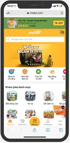 Cách 2: Tự Thanh Toán Trên Website Chợ Tốt
