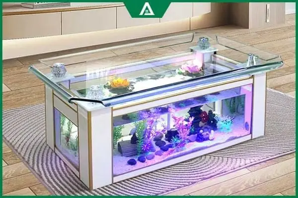 Bàn Trà Bể Cá: Khi Thiên Nhiên Tràn Ngập Không Gian Sống