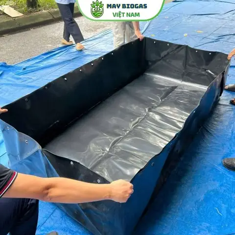 Bế Cá Hình Chữ Nhật Bằng Bạt Hdpe