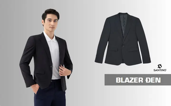 Áo Blazer Đen