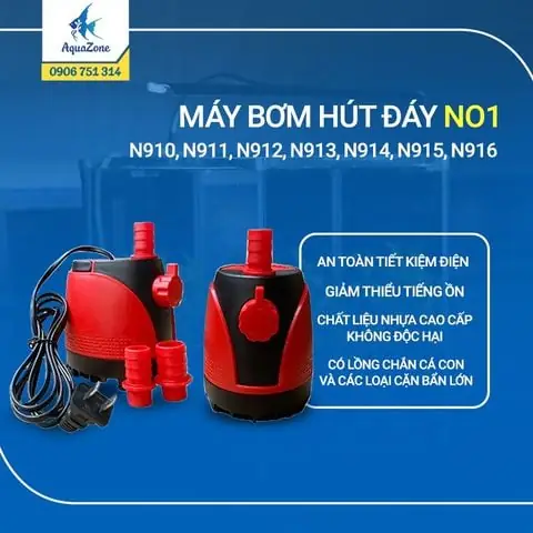 Bơm Bể Cá Mini Hút Đáy No1 Thế Hệ Mới