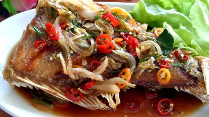 Cá Bã Trầu Sốt Me