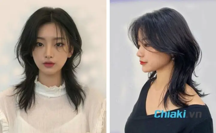 Kiểu Tóc Mullet Layer Nữ Dài