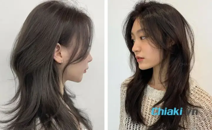 27. Tóc Mullet Nữ Mái Dài