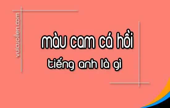 Màu Cam Cá Hồi Tiếng Anh Là Gì Màu Cam Cá Hồi Tiếng Anh Là Gì