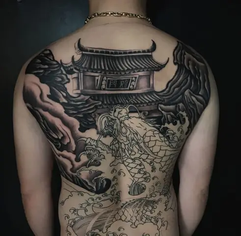 Hình Ảnh Cho Hình Xăm Cá Chép Vượt Quỷ Môn Quan: