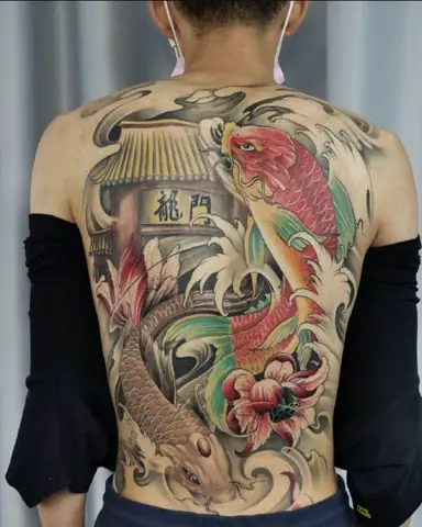 Hình Ảnh Cho Hình Xăm Cá Chép Vượt Quỷ Môn Quan: