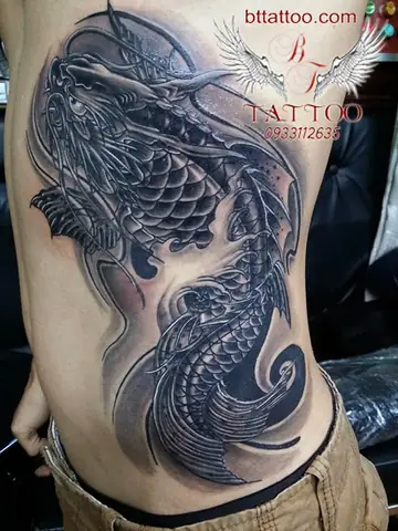 Hình Ảnh Cho Hình Xăm Cá Chép Màu Xanh Dương: Hình Ảnh Cho Hình Xăm Cá Chép Màu Xanh Dương:
