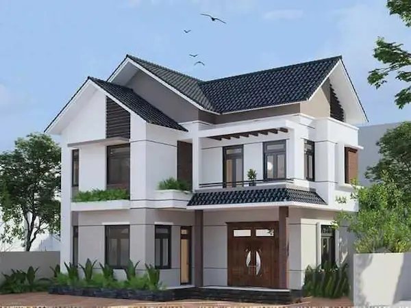 Đặc Điểm Kiến Trúc Nhà 2 Tầng Mái Thái 500 Triệu