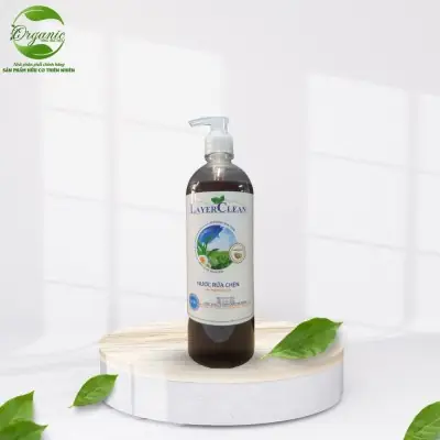 Nước Rửa Chén Bát Hữu Cơ Tinh Chất Trà Xanh 0.8l Hương Gừng