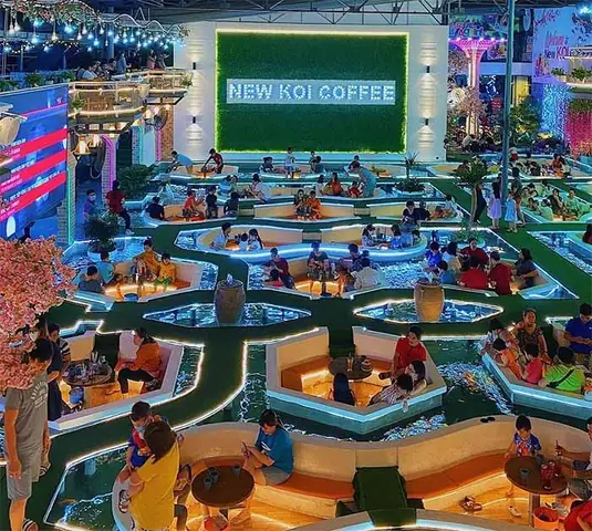 Tổng hợp quán cafe cá koi quận 7 đẹp, không gian cực chill