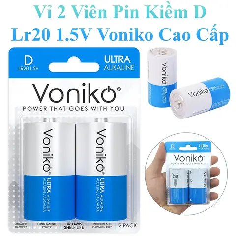 Vỉ 2 Pin Sạc Voniko Usa Aa Hr6 1,2v 2500mah Hàng Chính Hãng