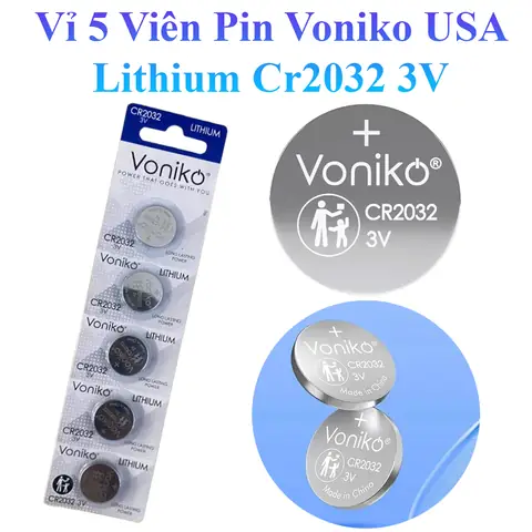 Vỉ 4 Viên Pin Kiềm 1.5v Ultra Alkaline Voniko 2a Dung Lượng 3000mah Công Nghệ Nhật Bản Chính Hãng