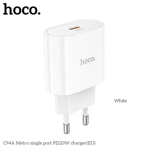 Bộ Sạc Nhanh Hoco C80a Type C To Type-c Pd20w Qc3.0 2 Cổng Sạc Usb Và Type-c