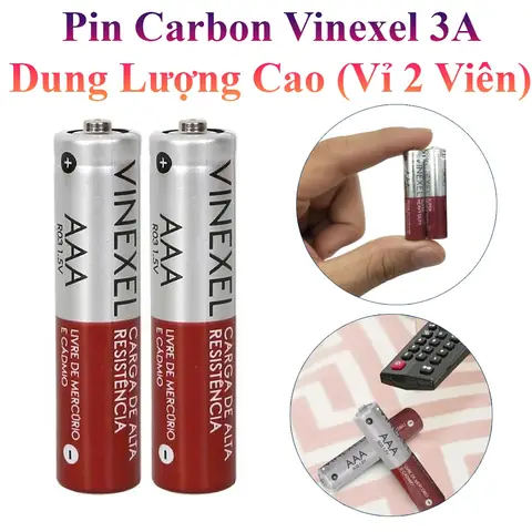 Pin Carbon Vinexel 2a Chính Hãng Dung Lượng Cao Chính Hãng (vỉ 2 Viên)