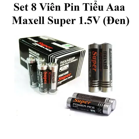 Hộp 40 Viên Pin Tiểu Aaa Maxell Super 1.5v (đen) Chính Hãng