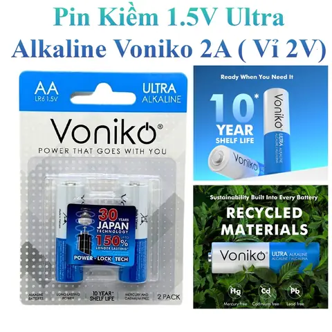 Pin Carbon Vinexel 3a Chính Hãng Dung Lượng Cao Chính Hãng (vỉ 2 Viên)