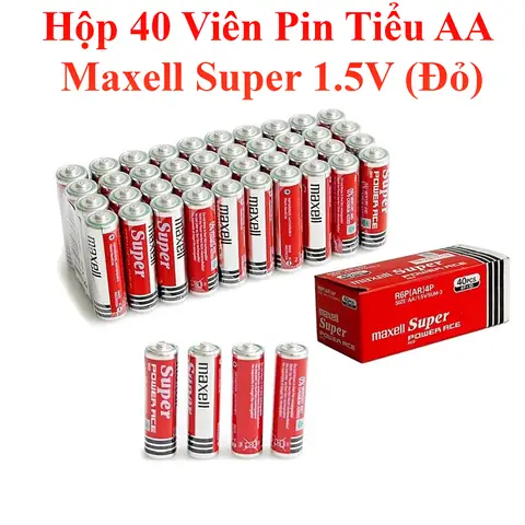 Bộ 8 Viên Pin Tiểu Aa Maxell Super 1.5v (đỏ) Chính Hãng