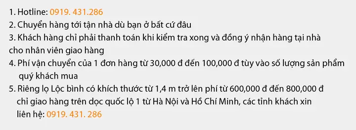 Thông Tin Giao Hàng Bình Củ Tỏi Màu Xanh Lá Cây Vẽ Sen Cá 60cm