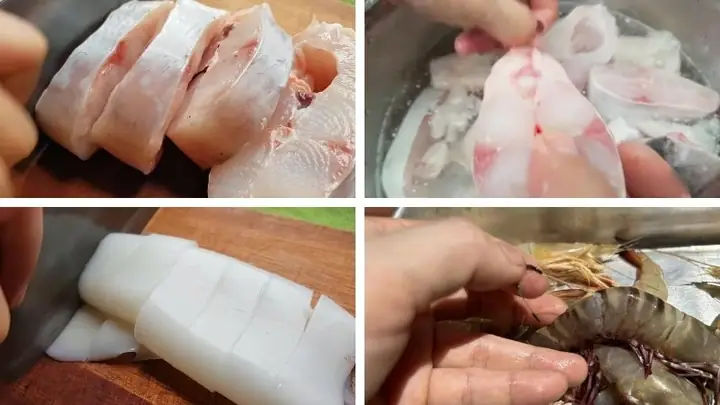 Sơ Chế Mực, Tôm Và Các Loại Hải Sản Khác