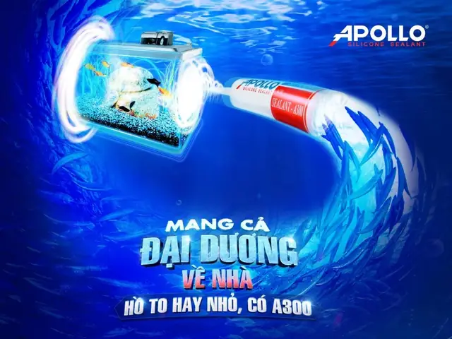 Apollo Silicone - Giải Pháp Gắn Kết Bền Bỉ Cho Hồ Cá Bằng Kính