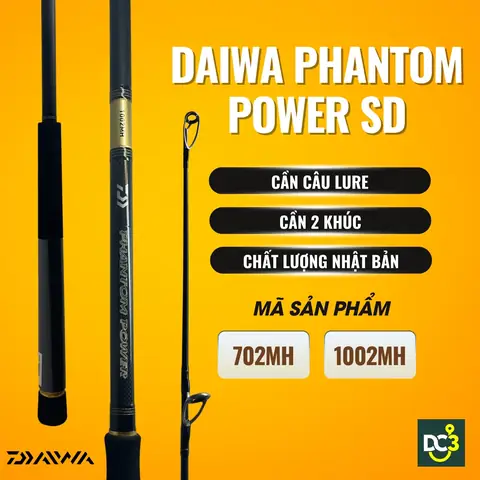 Cần Câu Lure Daiwa Phantom Power Sd 2021 – 2 Khúc