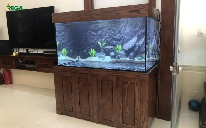 Chân Bể Cá Gỗ Công Nghiệp Cho Văn Phòng