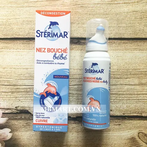 Xịt Mũi Sterimar Thành Phần Hoàn Toàn Tự Nhiên: