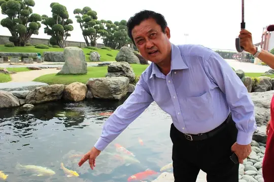 Ông Ngô Chánh Tại Công Viên Đá Nhật Của Ông Tại Huyện Hóc Môn, Tp Hcm Dịp Khai Trương Hoạt Động Ảnh: Lê Phong