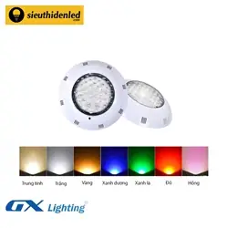 Đèn Led Âm Nước Bể Bơi Siêu Mỏng Đổi Màu Dabb-24w-rgb
