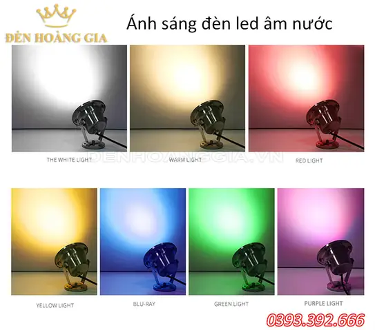 Đèn Led Chìm Hồ Cá Dạng Chân Đế