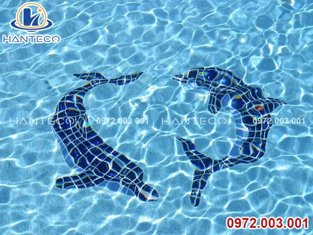 Gạch Ghép Hình Cá Heo Sống Động, Đa Dạng Mẫu Mã