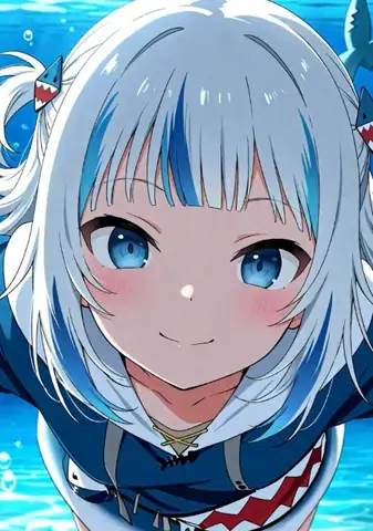 Cá Mập Cute Anime Nữ Cá Tính Vừa Dịu Dàng