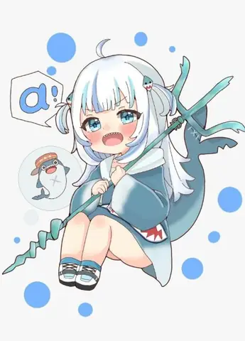 Cá Mập Cute Anime Nữ Cá Tính Vừa Dịu Dàng