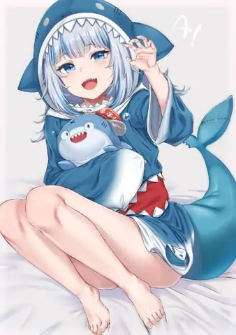 Cá Mập Cute Anime Nữ Cá Tính Vừa Dịu Dàng