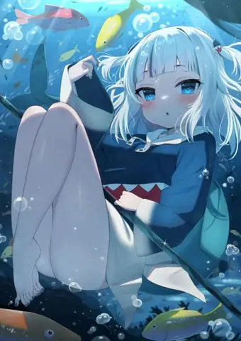 Cá Mập Cute Anime Nữ Cá Tính Vừa Dịu Dàng