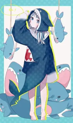 Cá Mập Cute Anime Nữ Cá Tính Vừa Dịu Dàng