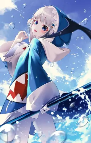 Cá Mập Cute Anime Nữ Cá Tính Vừa Dịu Dàng