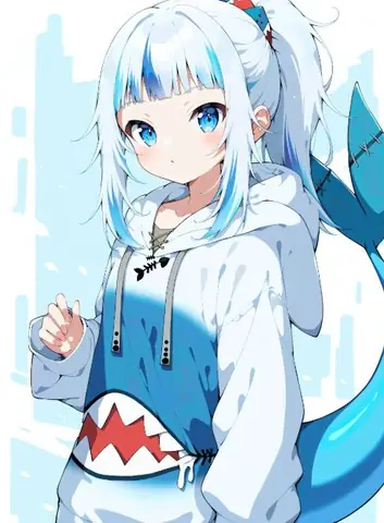Cá Mập Cute Anime Nữ Cá Tính Vừa Dịu Dàng