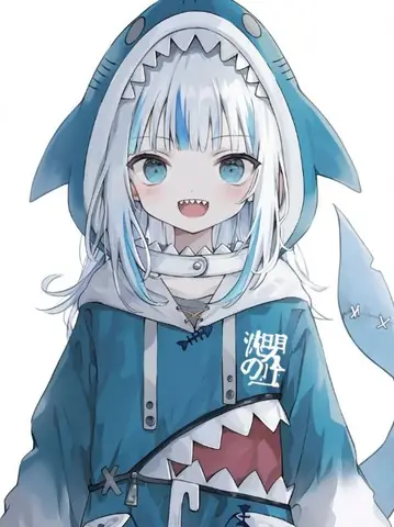 Cá Mập Cute Anime Nữ Cá Tính Vừa Dịu Dàng