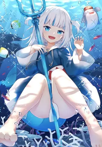 Cá Mập Cute Anime Nữ Cá Tính Vừa Dịu Dàng