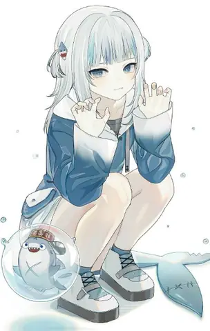 Cá Mập Cute Anime Nữ Cá Tính Vừa Dịu Dàng