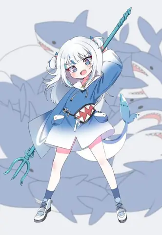 Cá Mập Cute Anime Nữ Cá Tính Vừa Dịu Dàng
