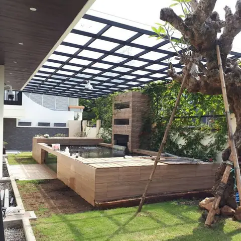 10+ Mẫu Hồ Cá Koi Hình Chữ Nhật Đẹp Hút Hồn